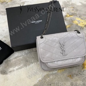 YSL 533037-09  原版皮聖羅蘭NIKI 小號郵差包