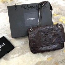 YSL 533037-08  原版皮聖羅蘭NIKI 小號郵差包