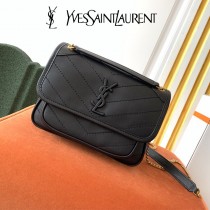 YSL 498892-03  原版皮聖羅蘭新款Niki小號郵差包