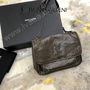 YSL 533037-02  原版皮聖羅蘭NIKI 小號郵差包