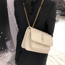 YSL 498892-02  原版皮聖羅蘭新款Niki小號郵差包