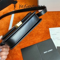 YSL 634306-01  原版皮聖羅蘭 SolferionBox小號郵差包