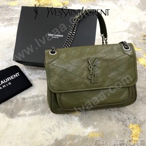 YSL 498894-03  原版皮聖羅蘭NIKI 中號郵差包