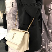 YSL 498892-02  原版皮聖羅蘭新款Niki小號郵差包