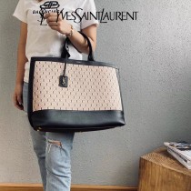 YSL 619757   原版皮聖羅蘭新款 ️SHOPPING TAG 黑色滿天星 SHOPPING Tote Bag購物袋