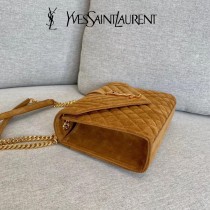 YSL 600185-01   原版皮聖羅蘭新款envelope 麂皮斜背肩背包