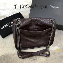 YSL 533037-08  原版皮聖羅蘭NIKI 小號郵差包