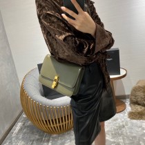 YSL 585060-03  原版皮聖羅蘭 CARRE SATCHEL 文藝且性冷淡的經典box包型