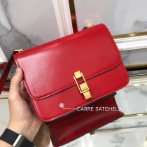 YSL 585060-01  原版皮聖羅蘭 CARRE SATCHEL 文藝且性冷淡的經典box包型