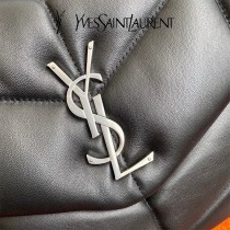 YSL 577476-004  原版皮聖羅蘭LOULOUPUFFER大號絎縫平面小羊皮包