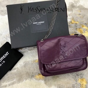 YSL 533037-04  原版皮聖羅蘭NIKI 小號郵差包