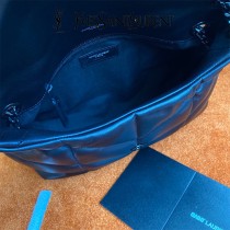 YSL 577475-02  原版皮聖羅蘭LOULOUPUFFER小号绗缝平面小羊皮包