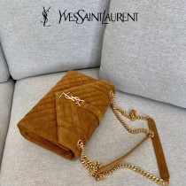 YSL 600185-01   原版皮聖羅蘭新款envelope 麂皮斜背肩背包