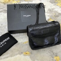 YSL 533037-010  原版皮聖羅蘭NIKI 小號郵差包