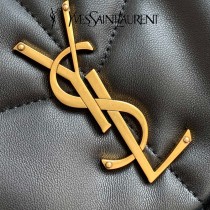 YSL 577475-03  原版皮聖羅蘭LOULOUPUFFER小号绗缝平面小羊皮包