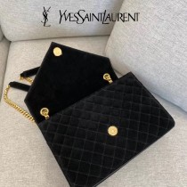 YSL 600185-02   原版皮聖羅蘭新款envelope 麂皮斜背肩背包