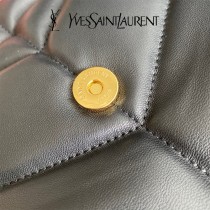 YSL 577476-003  原版皮聖羅蘭LOULOUPUFFER大號絎縫平面小羊皮包