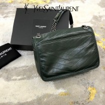 YSL 498894-02  原版皮聖羅蘭NIKI 中號郵差包