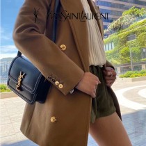 YSL 634306-01  原版皮聖羅蘭 SolferionBox小號郵差包