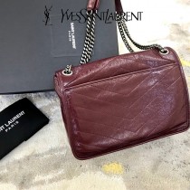 YSL 498894-05  原版皮聖羅蘭NIKI 中號郵差包