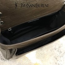 YSL 498894-06  原版皮聖羅蘭NIKI 中號郵差包