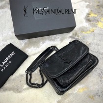 YSL 533037-010  原版皮聖羅蘭NIKI 小號郵差包