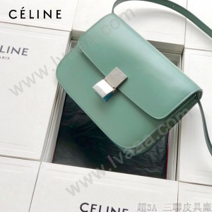 CELINE塞琳原單  CLASSIC 中號 細橫紋小牛皮小號豆腐包