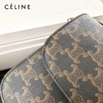 CELINE塞琳原單 666 TRIOMPHE 中號 老花郵差包
