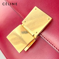 CELINE塞琳原單  CLASSIC 中號 細橫紋小牛皮小號豆腐包