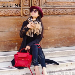 CELINE塞琳原單620-1 BELT MICRO 中號 粒面小牛皮斜挎手提手袋