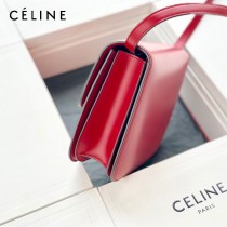 CELINE塞琳原單  CLASSIC 中號 細橫紋小牛皮小號豆腐包