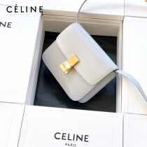 CELINE塞琳原單  Box Teen 拋光小牛皮小號豆腐包