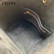 CELINE塞琳原單 650 SANGLE BUCKET小號柔軟粒面小牛皮小號水桶包