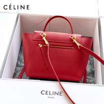 CELINE塞琳原單620-1 BELT MICRO 中號 粒面小牛皮斜挎手提手袋