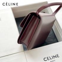 CELINE塞琳原單  CLASSIC 中號 細橫紋小牛皮小號豆腐包