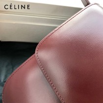 CELINE塞琳原單  CLASSIC 中號 細橫紋小牛皮小號豆腐包