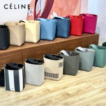 CELINE塞琳原單 650 SANGLE BUCKET小號柔軟粒面小牛皮小號水桶包