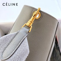 CELINE塞琳原單 632  大號SANGLE BUCKET 柔軟粒面小牛皮水桶包