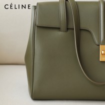 CELINE塞琳原單 soft 16 大號光滑牛皮革柔軟手袋購物袋