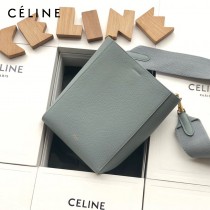 CELINE塞琳原單 650 SANGLE BUCKET小號柔軟粒面小牛皮小號水桶包