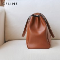 CELINE塞琳原單 soft 16 大號光滑牛皮革柔軟手袋購物袋