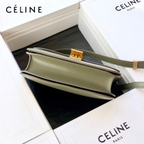 CELINE塞琳原單  CLASSIC 中號 細橫紋小牛皮小號豆腐包