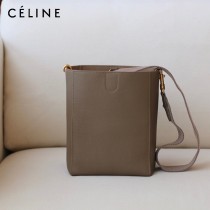 CELINE塞琳原單 650 SANGLE BUCKET小號柔軟粒面小牛皮小號水桶包