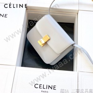 CELINE塞琳原單  Box Teen 拋光小牛皮小號豆腐包