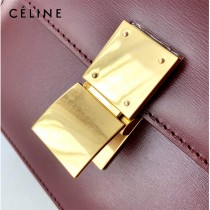 CELINE塞琳原單  Box Teen 拋光小牛皮小號豆腐包