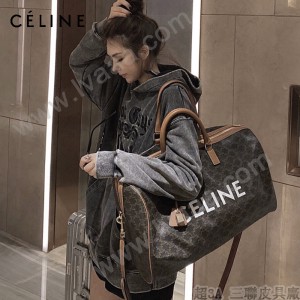 CELINE塞琳原單693 VOYAGE TRIOMPHE帆布大號手袋旅行袋