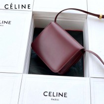 CELINE塞琳原單  Box Teen 拋光小牛皮小號豆腐包