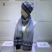 LV路易威登LouisVuitton官網新品羊毛羊絨套裝系列帽子 圍巾