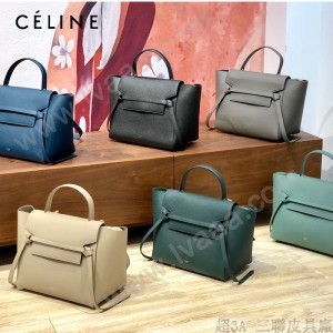 CELINE塞琳原單 620  BELT MINI  粒面小牛皮肩背 大號手提鯰魚包