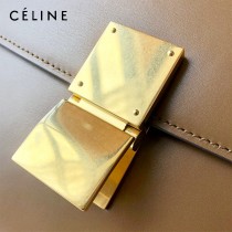 CELINE塞琳原單  CLASSIC 中號 細橫紋小牛皮小號豆腐包